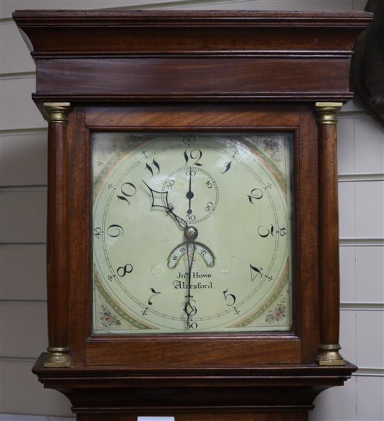 Jno. Howe of Alresford. An early 19th century thirty hour longcase clock W.49cm